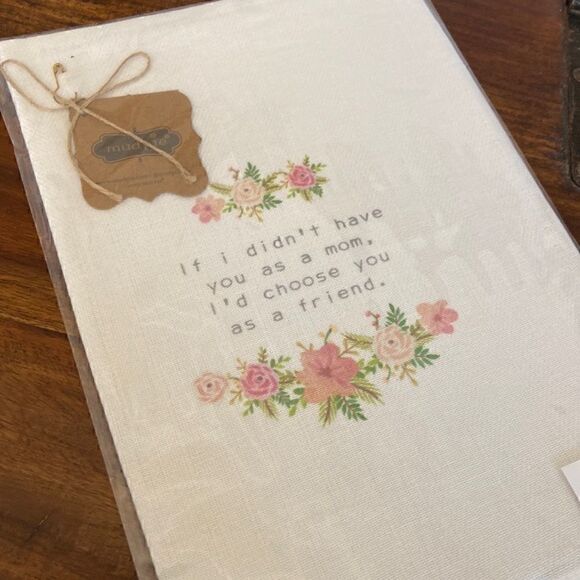 Mud Pie Floral Garland Towel - Picture 1 of 4